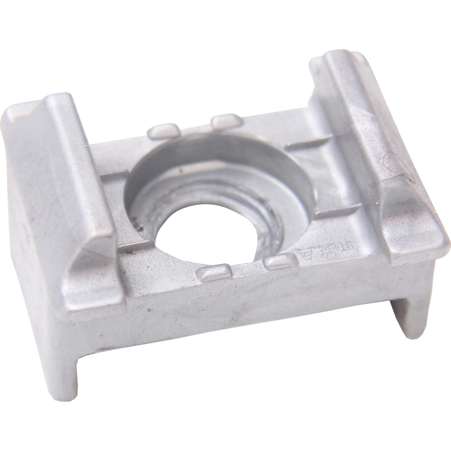 Floraworld Plastová opěrná konzole s bočním vodítkem pro rohové sloupky stříbrná