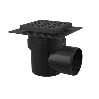 Alcadrain Podlahová vpust 150x150/110 boční