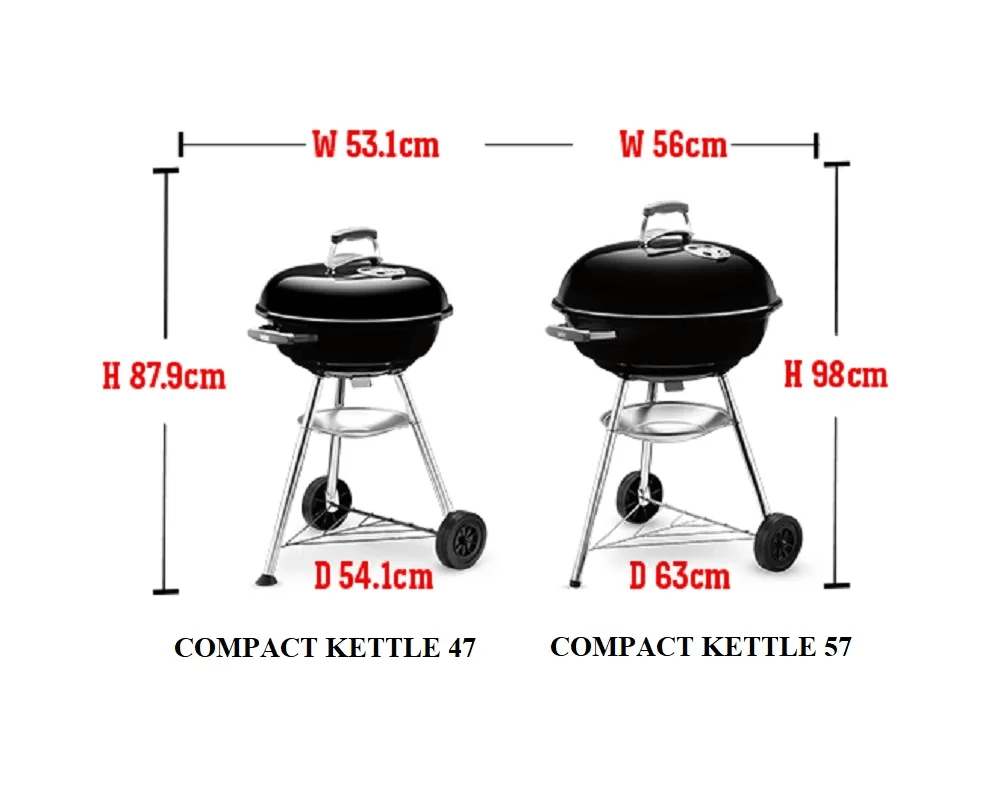 Compact Kettle Weber Kettle 47 Plus Weber Kotlový Gril Na