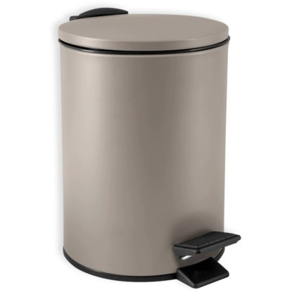 Spirella Nášlapný odpadkový koš Adelar, taupe matná, 3 l