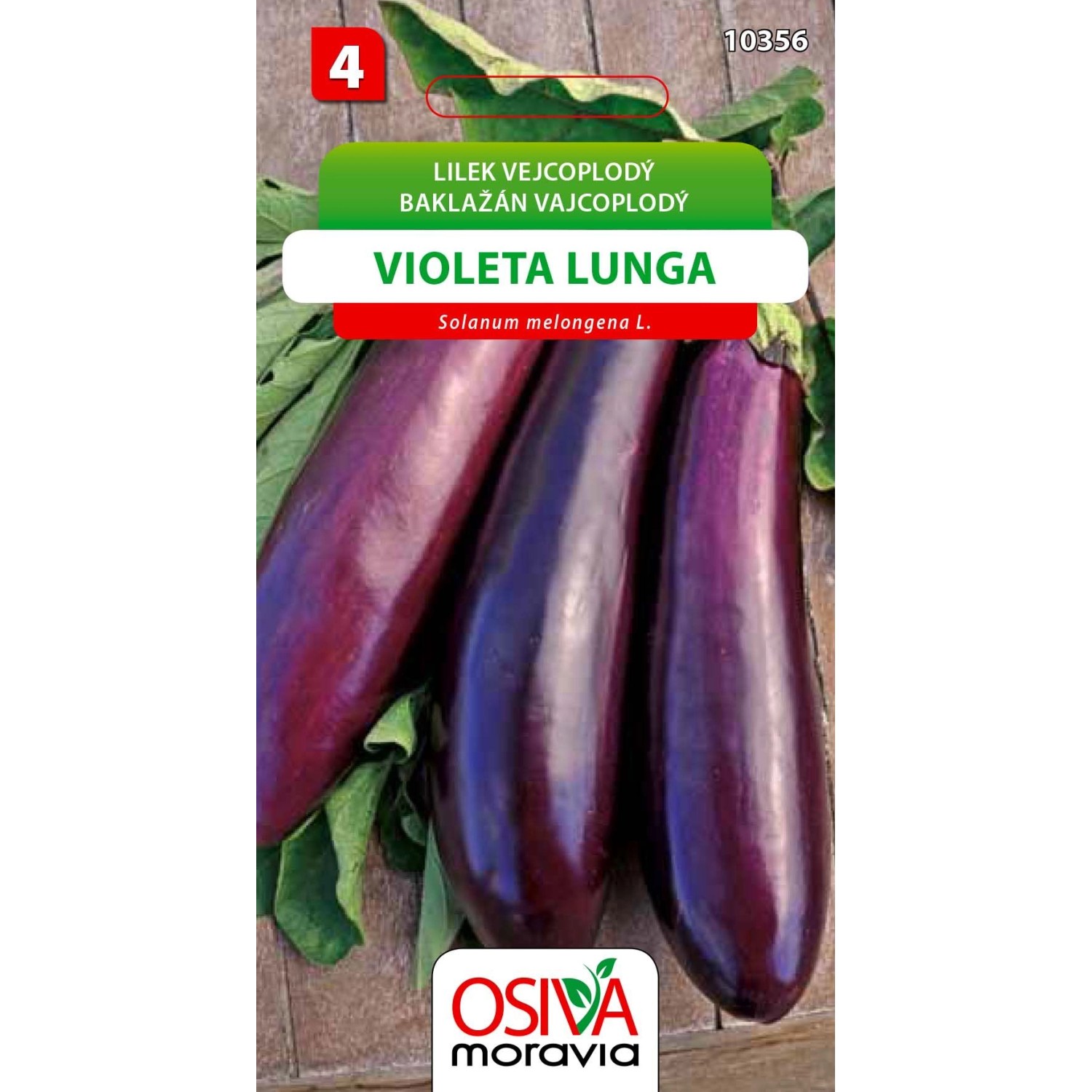 Semínka Lilek vejcoplodý Violeta Lunga (Solanum melongena L.)