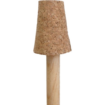 Tyčka z borovicového dřeva s korkovým násadcem 1,6 x 1,6 x 95 cm