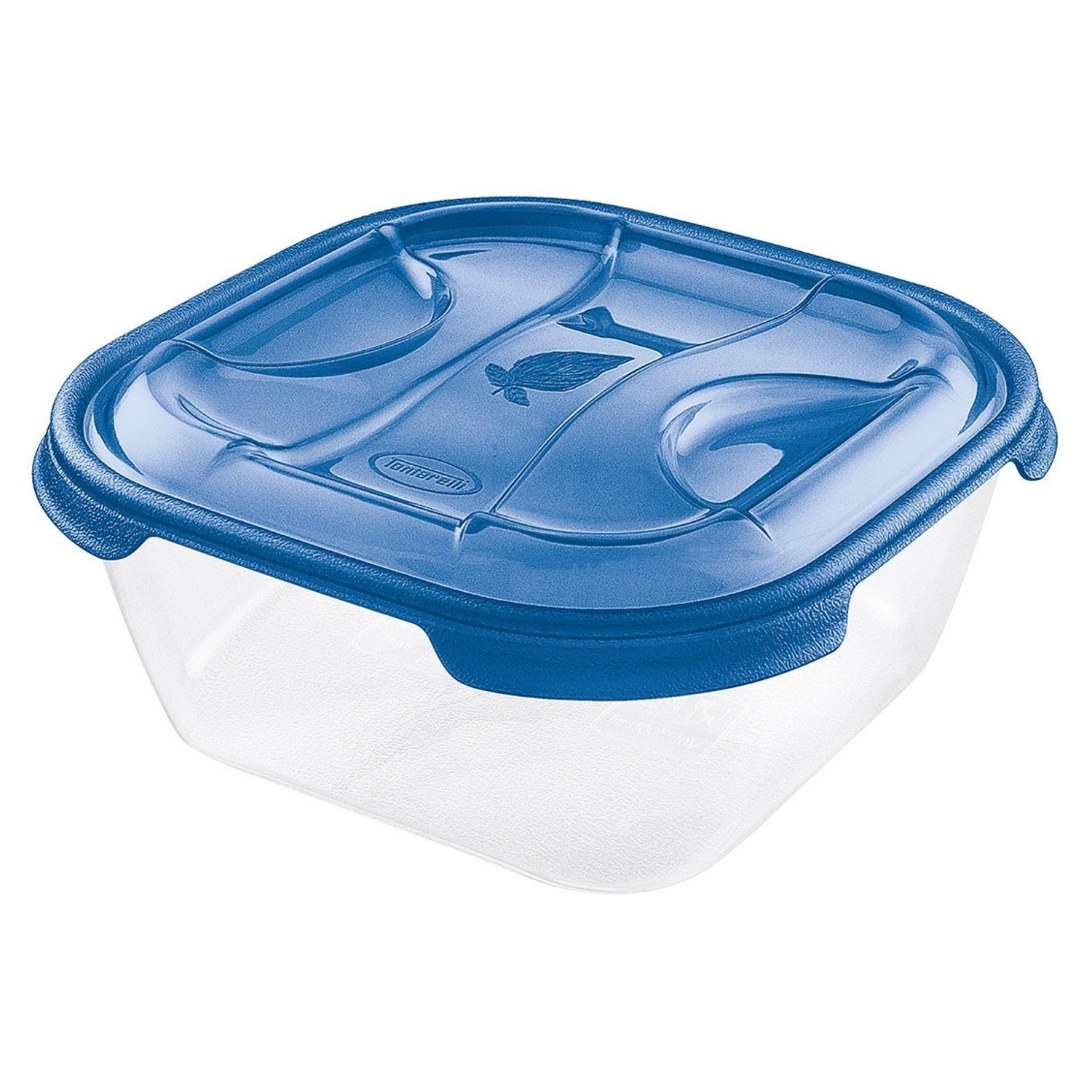 Tontarelli Dóza na potraviny NUVOLA Square oceánová modrá 1 l