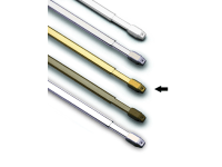 Gardinia Vitrážní tyčka plochá, zlatá, pr. 11 mm, 40 - 70 cm