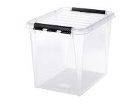 SmartStore Skladovací box Classic s víkem, transparentní, 39 x 50 x 41 cm, 52 l