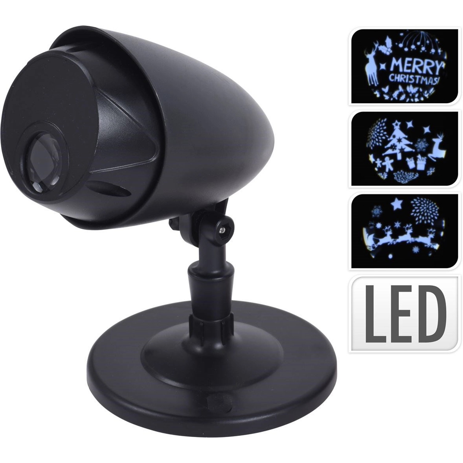 Koopman Rotační LED projektor Merry Christmas, IP44