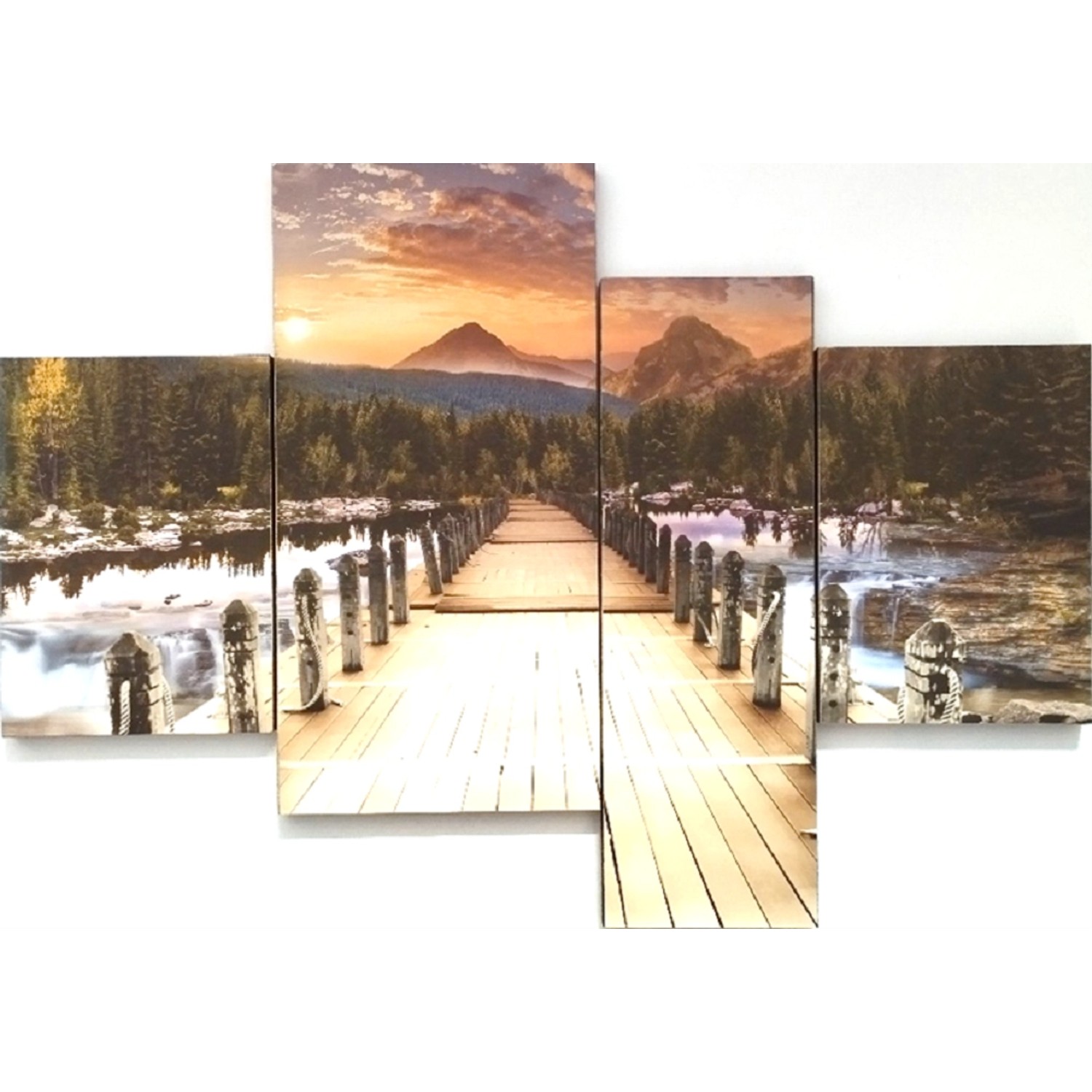 Bondecor 4dílná sada obrazů Free 70 x 100 cm