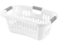 Heidrun Koš na čisté prádlo, plast, bílá, 58 x 39 x 25 cm