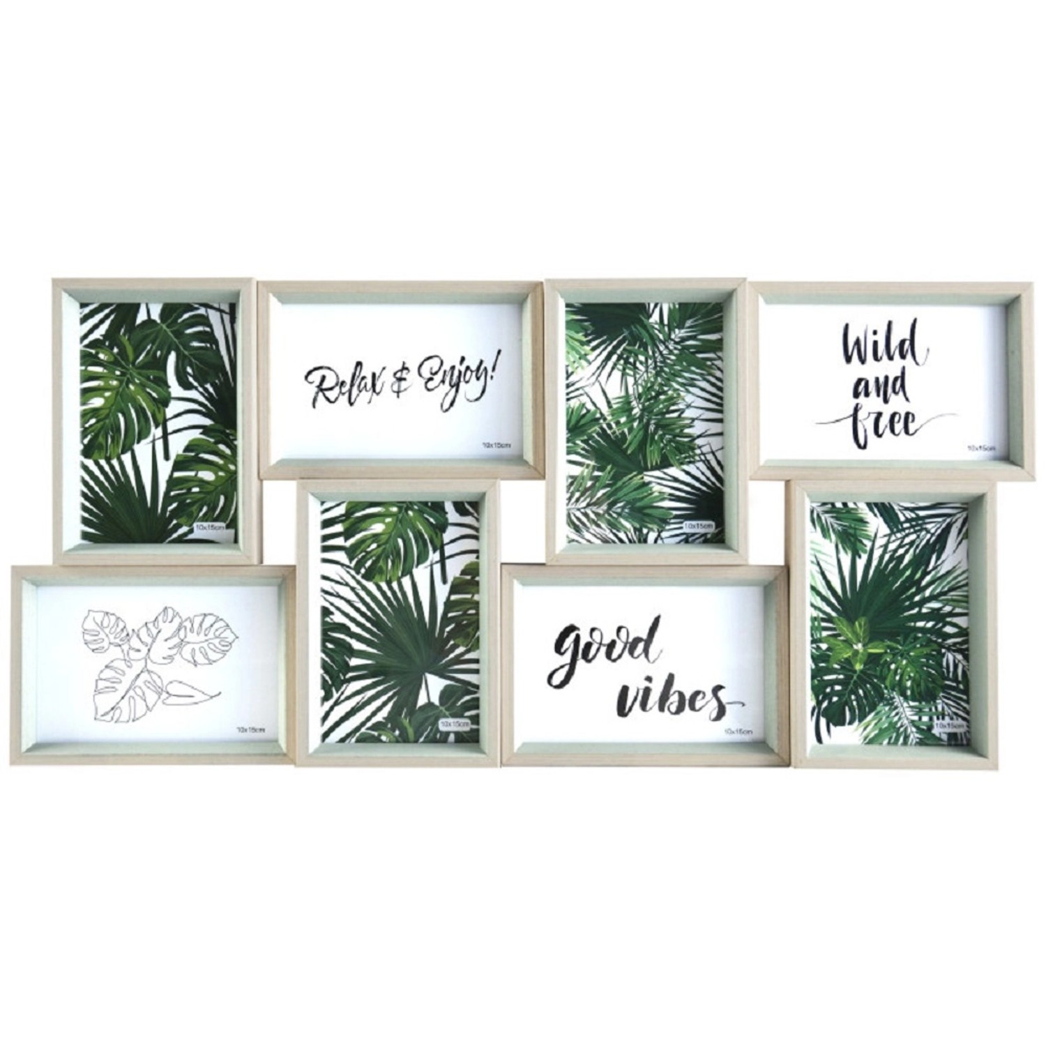 FALC Multirámeček na 8 fotek, přírodní, 10 x 15 cm