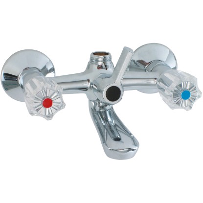 aquaSu Dvoukohoutková vanová baterie Basic 848, chrom, rozteč 150 mm