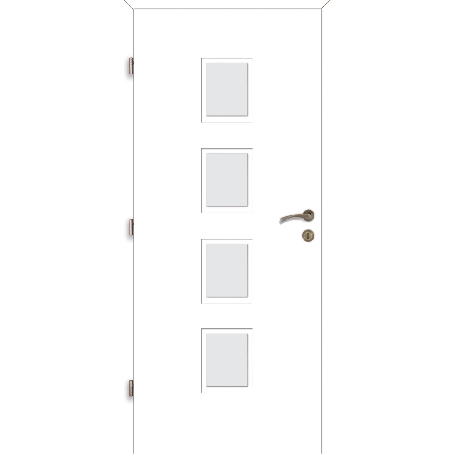 Voster Falcové interiérové dveře ARUBA 4/4, fólie Finish, bílá, 60 L