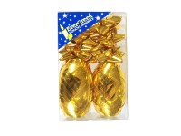 Sada na balení dárků 6 x rozeta, 2 x fóliová stuha 10 m, zlatá Sada na balení dárků 6 x rozeta, 2 x fóliová stuha 10 m, zlatá