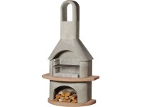 Buschbeck Zahradní grilovací krb Carmen, šedá/terakota, 110 x 65 x 203 cm Buschbeck Zahradní grilovací krb Carmen, šedá/terakota, 110 x 65 x 203 cm