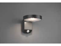 Trio Venkovní nástěnné LED svítidlo Posadas se solárním modulem antracitové