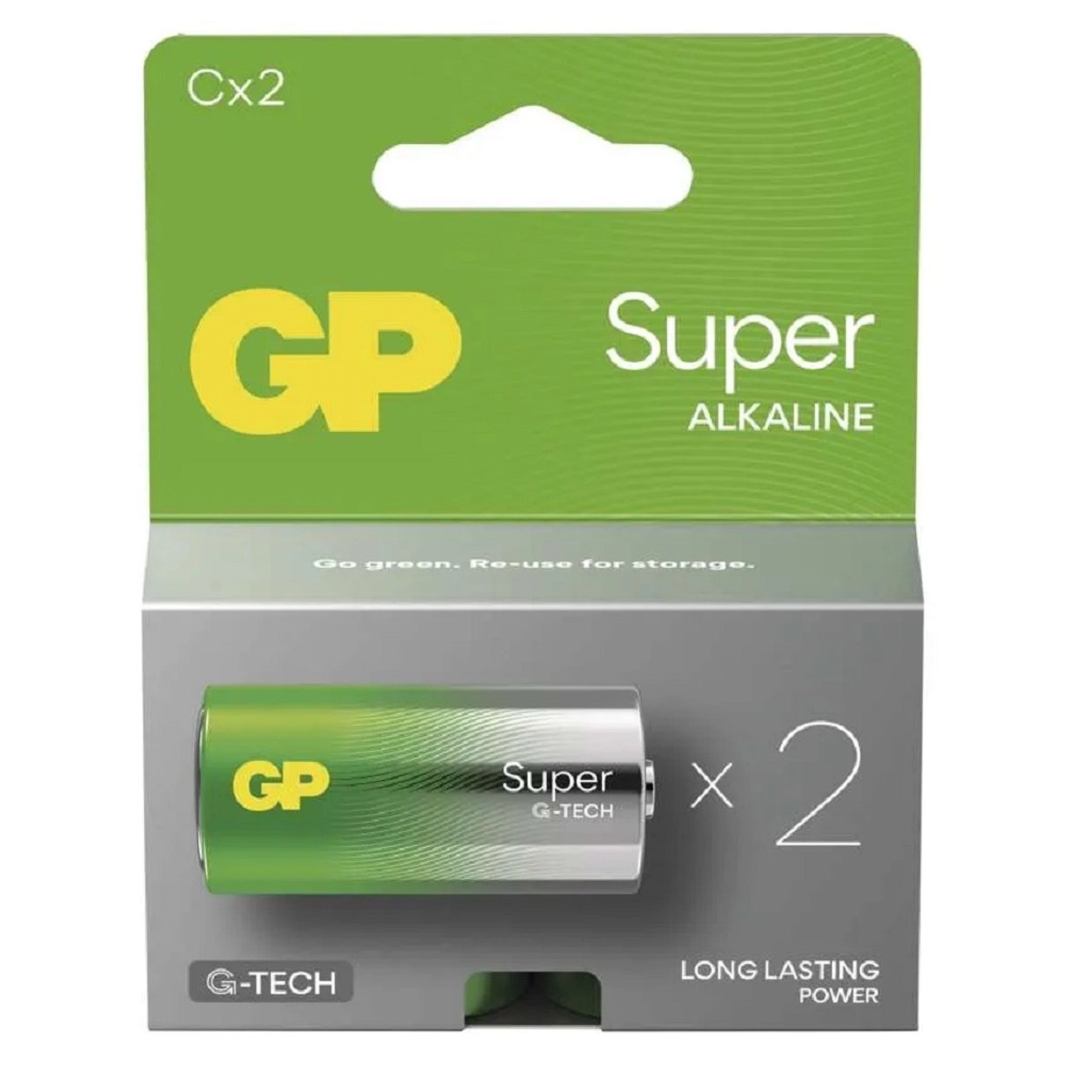 GP Alkalická baterie Super Alkaline C (LR14), 2 ks