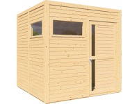 Bertilo Dřevěný domek na nářadí Cubus 2, přírodní, 226 x 234 cm Bertilo Dřevěný domek na nářadí Cubus 2, přírodní, 226 x 234 cm