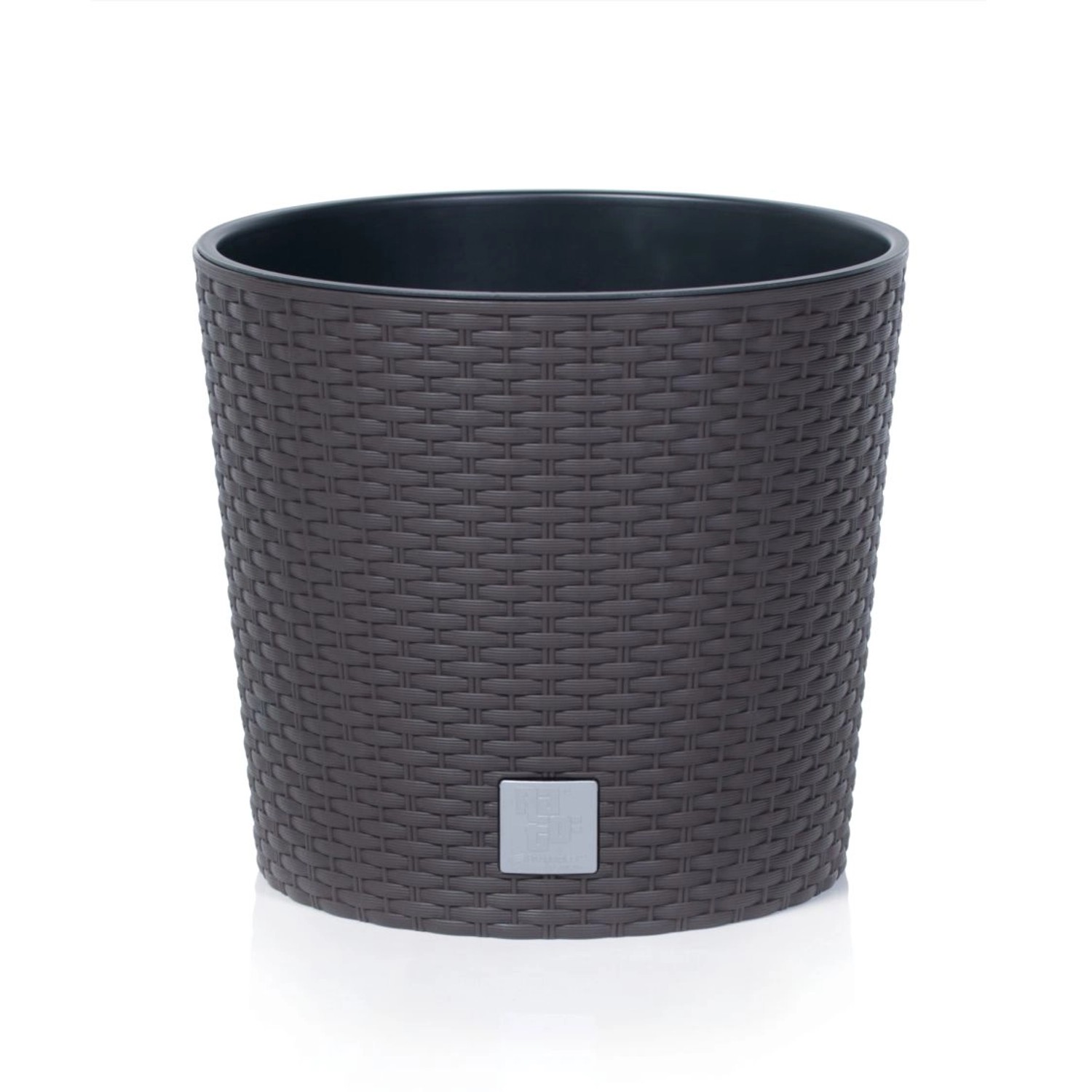 Prosperplast Květináč s vkladem Rato Round 20 cm, umbra