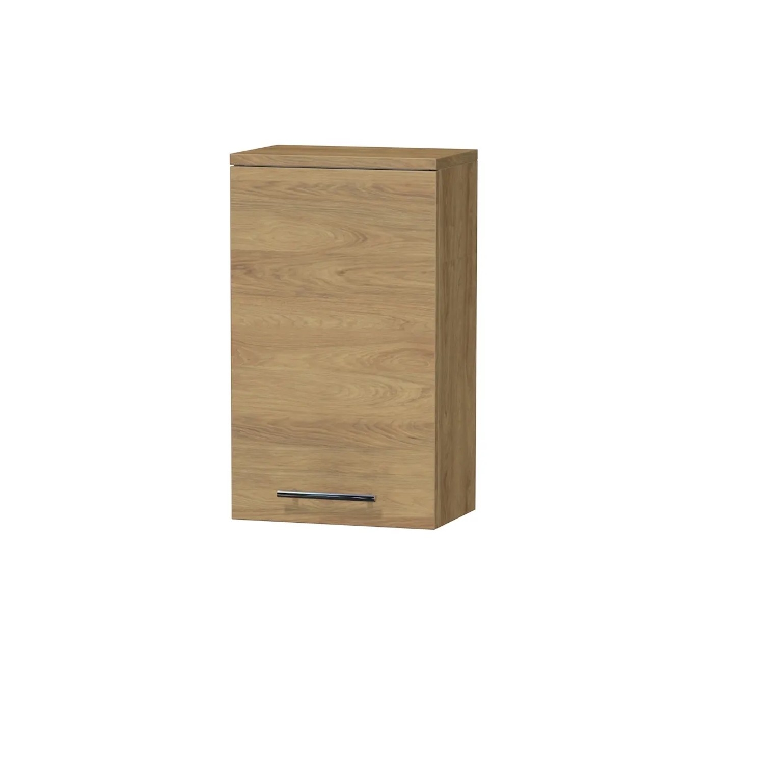 INTEDOOR Horní závěsná skříň BEE pravá, úchyt chrom, š. 35 cm, dub Hickory