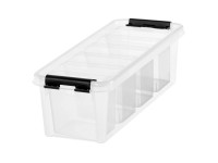 SmartStore Skladovací box Classic s víkem a 4 vložkami, 14 x 28 x 11 cm, 3,5 l