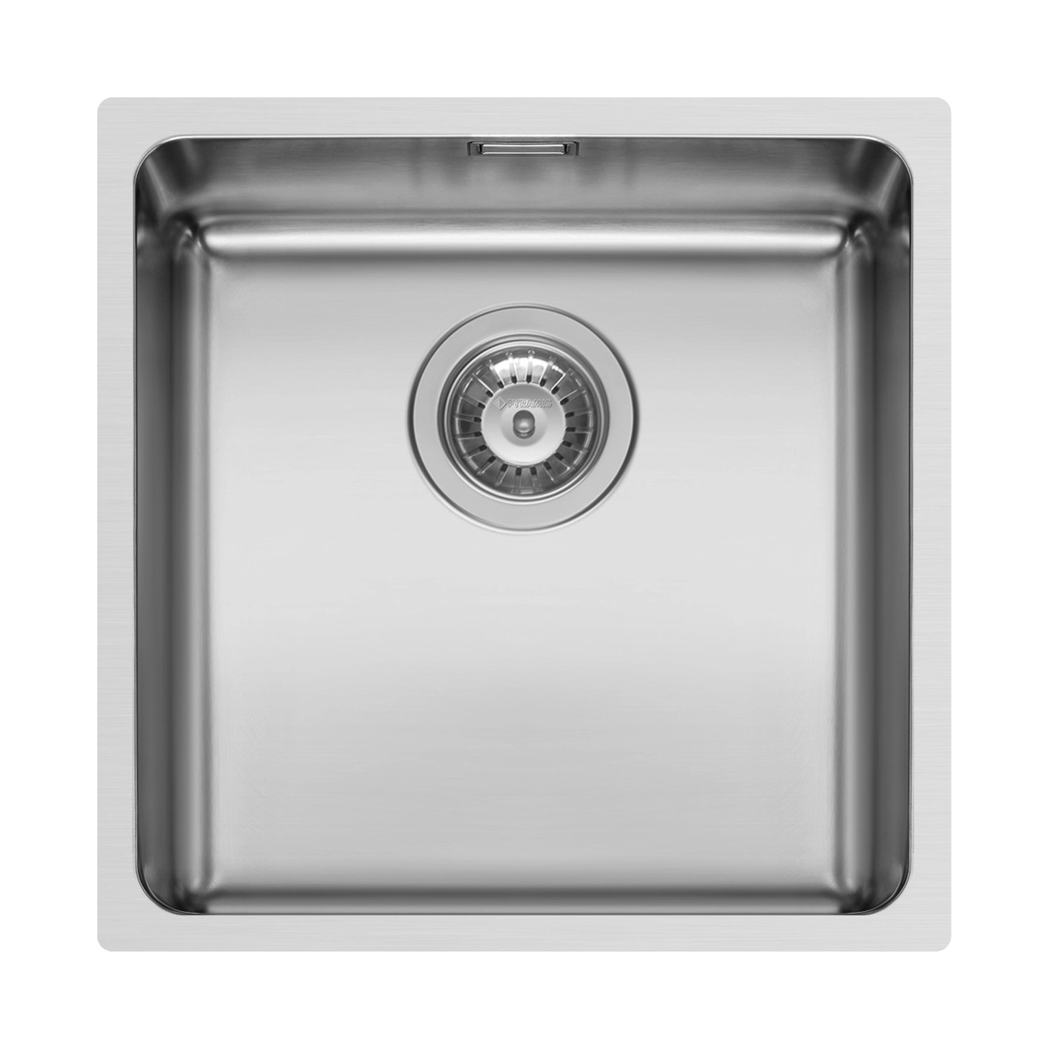 PYRAMIS Nerezový dřez pro spodní montáž LYDIA 1B hladký, 40 x 40 cm