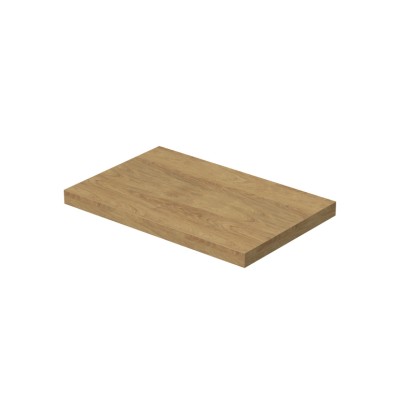 INTEDOOR Umyvadlová deska BEE bez výřezu, š. 80 cm, dub Hickory