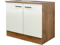 Flex-Well Kuchyňská skříňka Vintea pod dřez, vč. dřezu, 100 x 85 x 57,1 cm