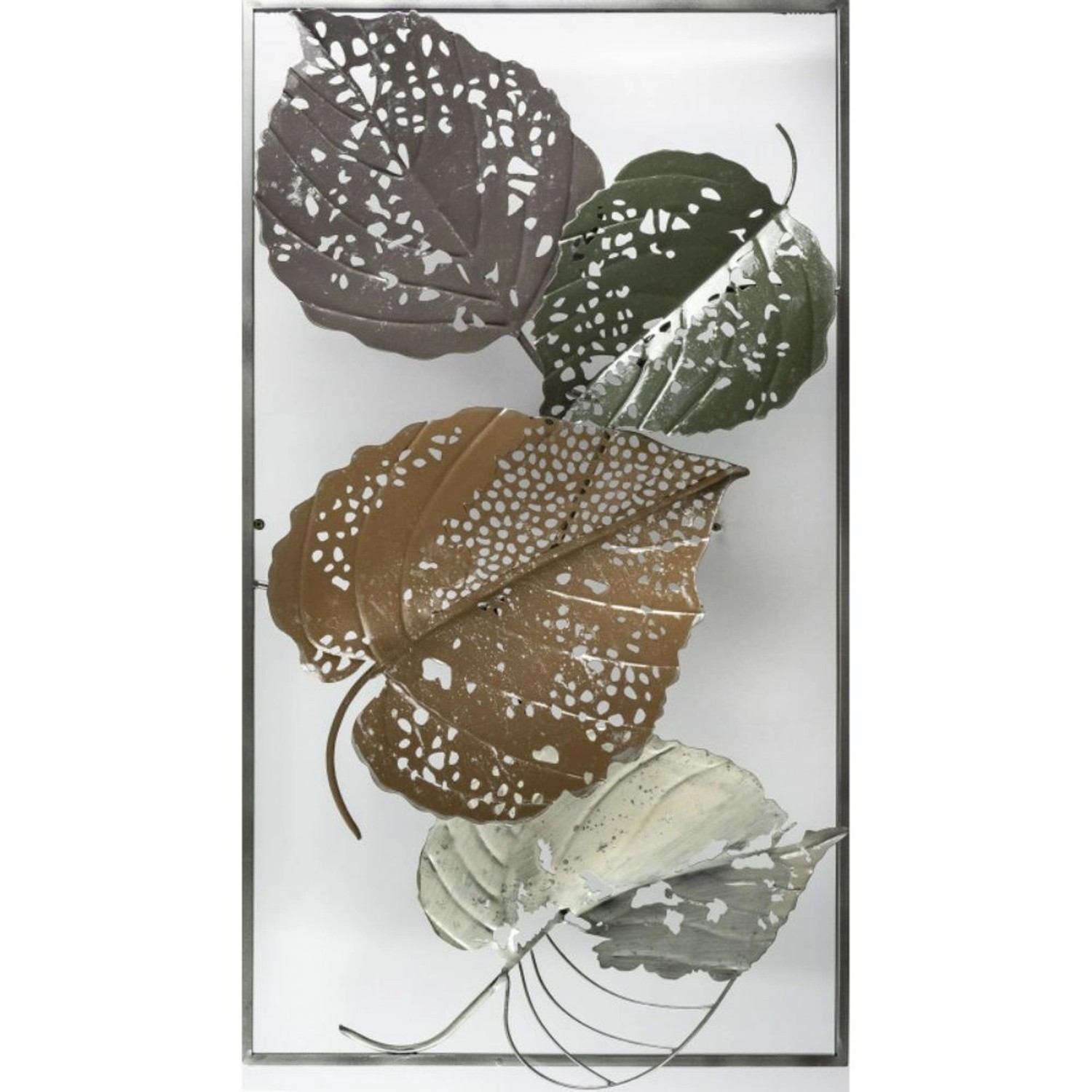 FALC Nástěnná kovová dekorace 3D 19SMA9537, 50 x 90 x 7 cm