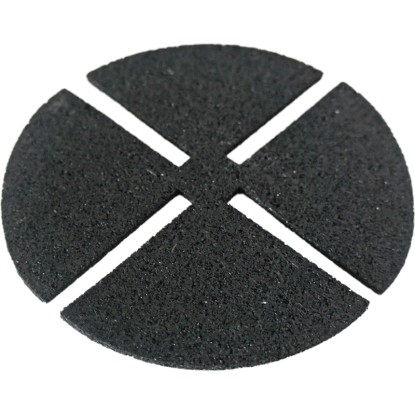 GS Terrassen Gumová podložka pod nastav.terče, protiskluz. 25 ks pr. 130 x 3 mm