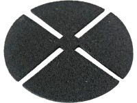 GS Terrassen Gumová podložka pod nastav.terče, protiskluz. 25 ks pr. 130 x 3 mm