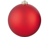Vánoční ozdoba koule plastová matná/lesklá červená pr. 14 cm, 1 ks Vánoční ozdoba koule plastová matná/lesklá červená pr. 14 cm, 1 ks