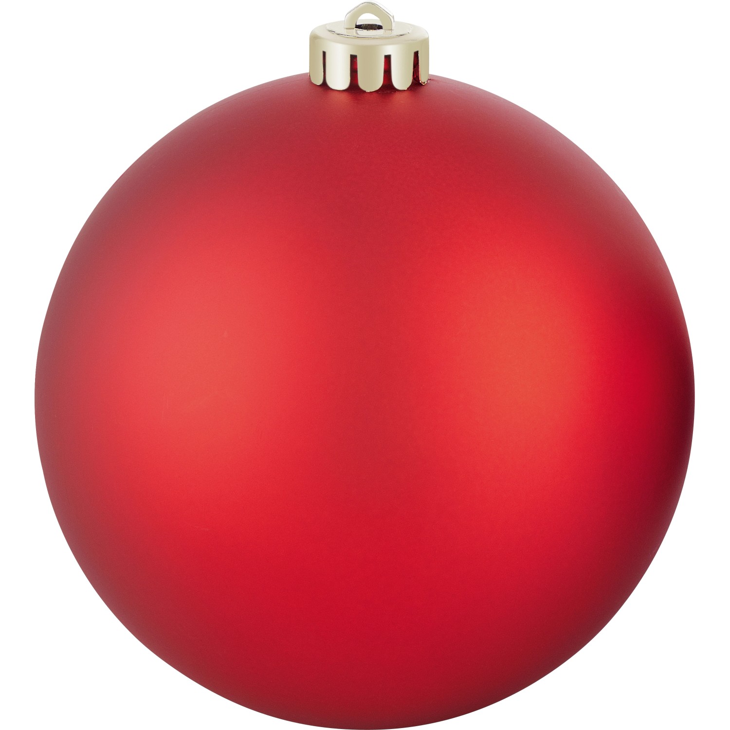 Vánoční ozdoba koule plastová matná/lesklá červená pr. 14 cm, 1 ks