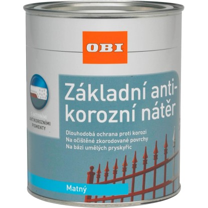 OBI Základní antikorozní nátěr matný bílý 375 ml