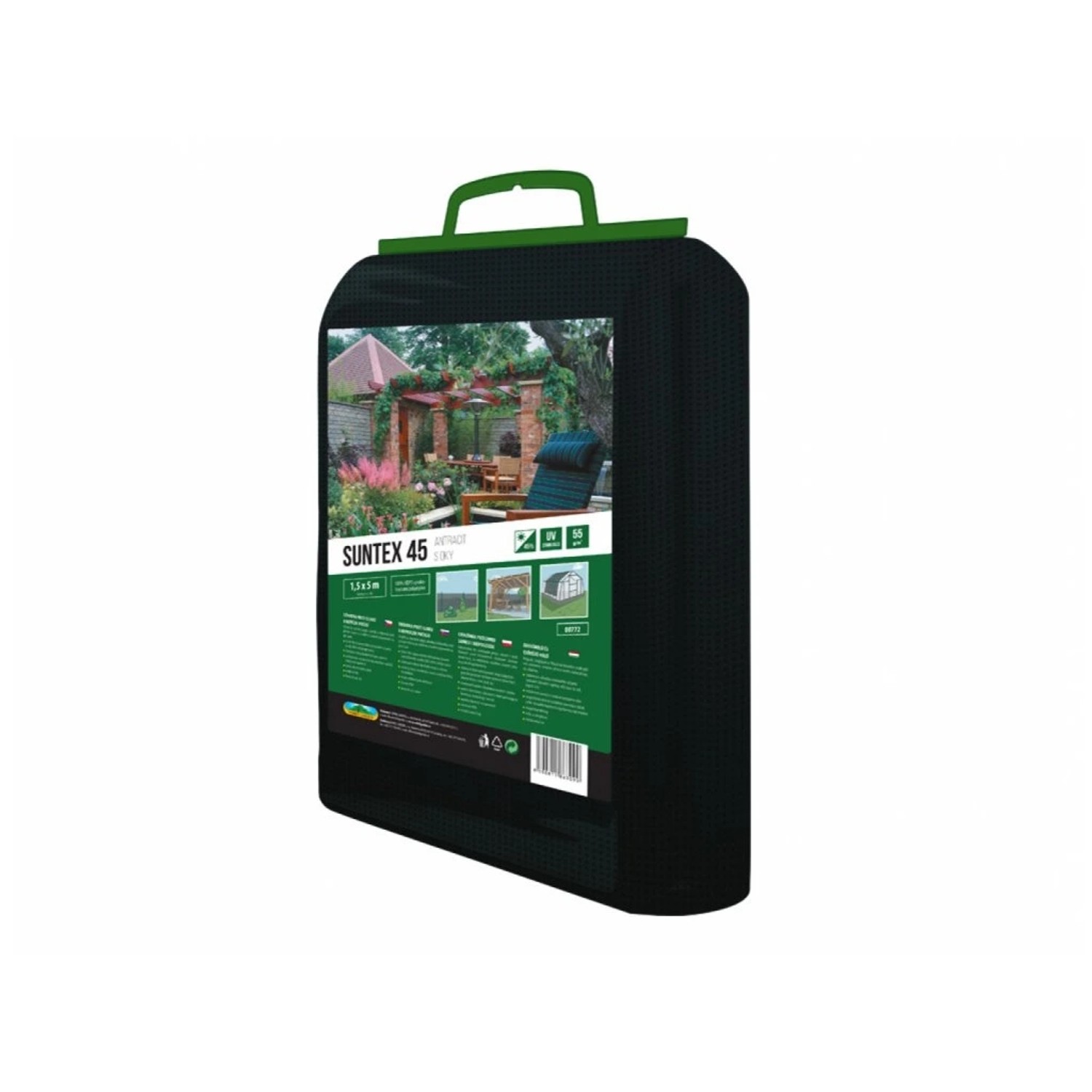Stínovka PE SUNTEX 45% s oky antracitová 1,5x5m