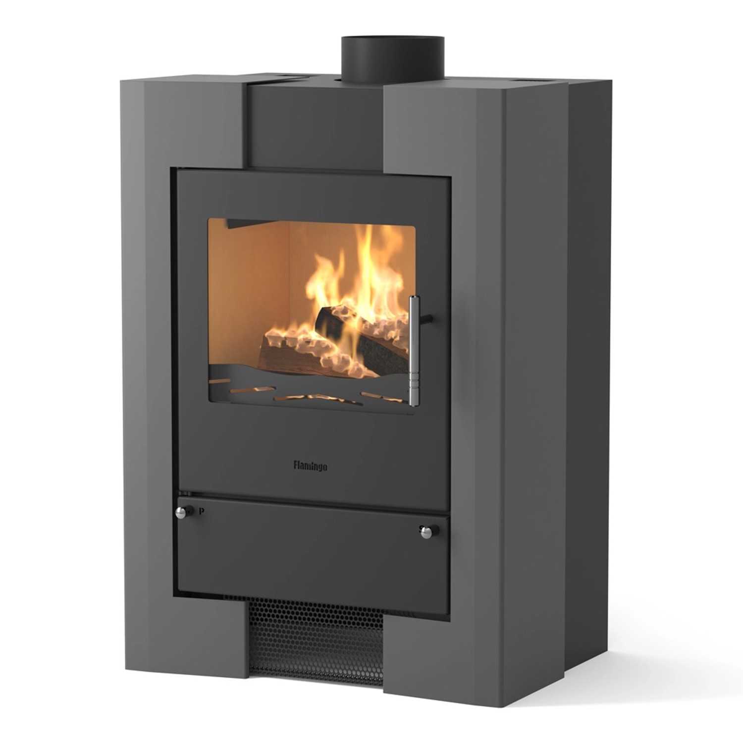 HS Flamingo Krbová kamna ESPO II šedá 590 x 903 x 425 mm
