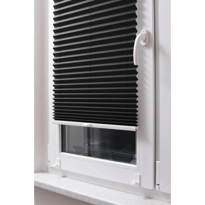 STUZA Plisé roleta EasyFix, černá, 40 x 80 cm