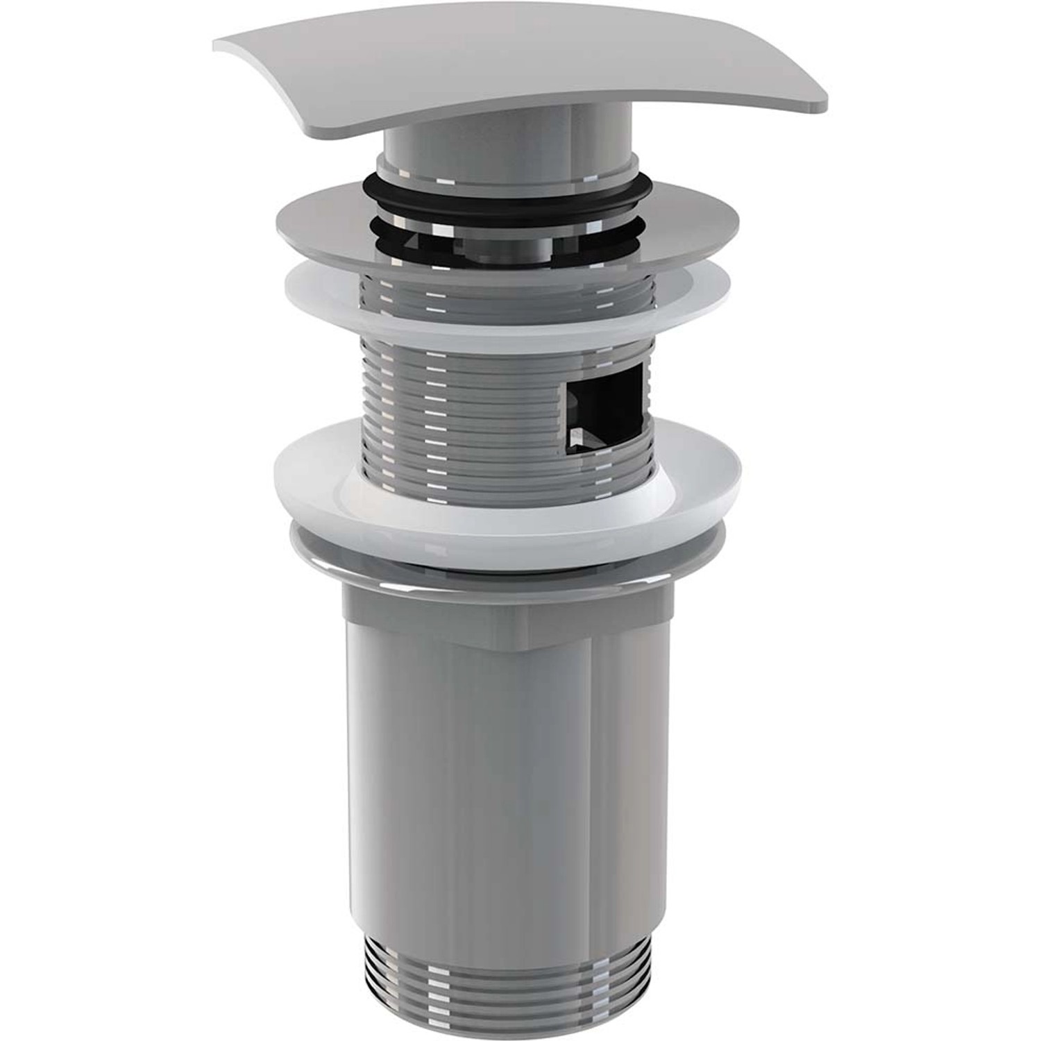 Alcadrain Výpust umyvadlová CLICK/CLACK 5/4" celokovová s přepadem