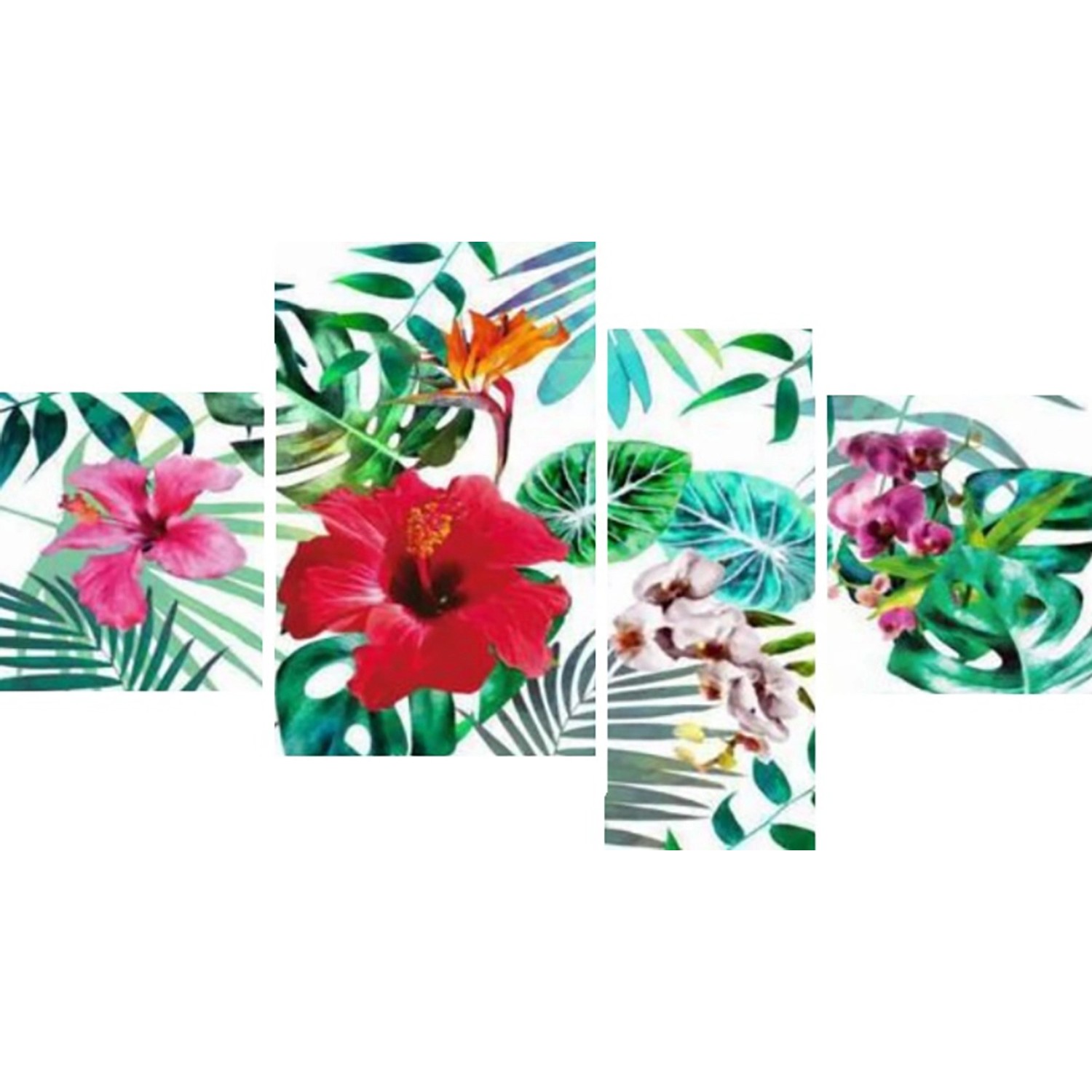 Bondecor 4dílná sada obrazů Trendy 70 x 100 cm