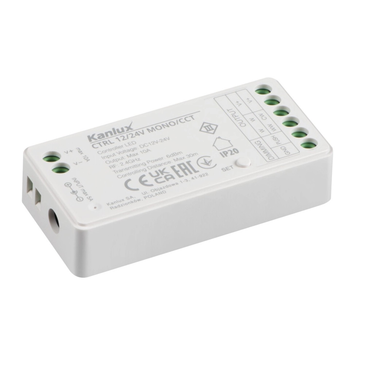 Kanlux Řídící jednotka pro LED pásky CTRL 12/24V MONO/CCT