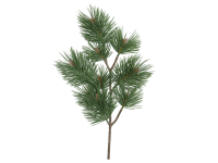 DPI Dekorativní umělá větvička borovice zelená 50 cm