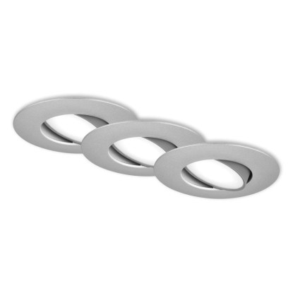 BRILONER Vestavné LED svítidlo chorm 4,9W 480lm 4000K IP65 pr. 90x45 mm, 3 ks