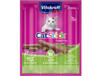 Vitakraft Pochoutka pro kočky Cat stick mini kuře a kočičí tráva, 3 x 6 g, 3 ks