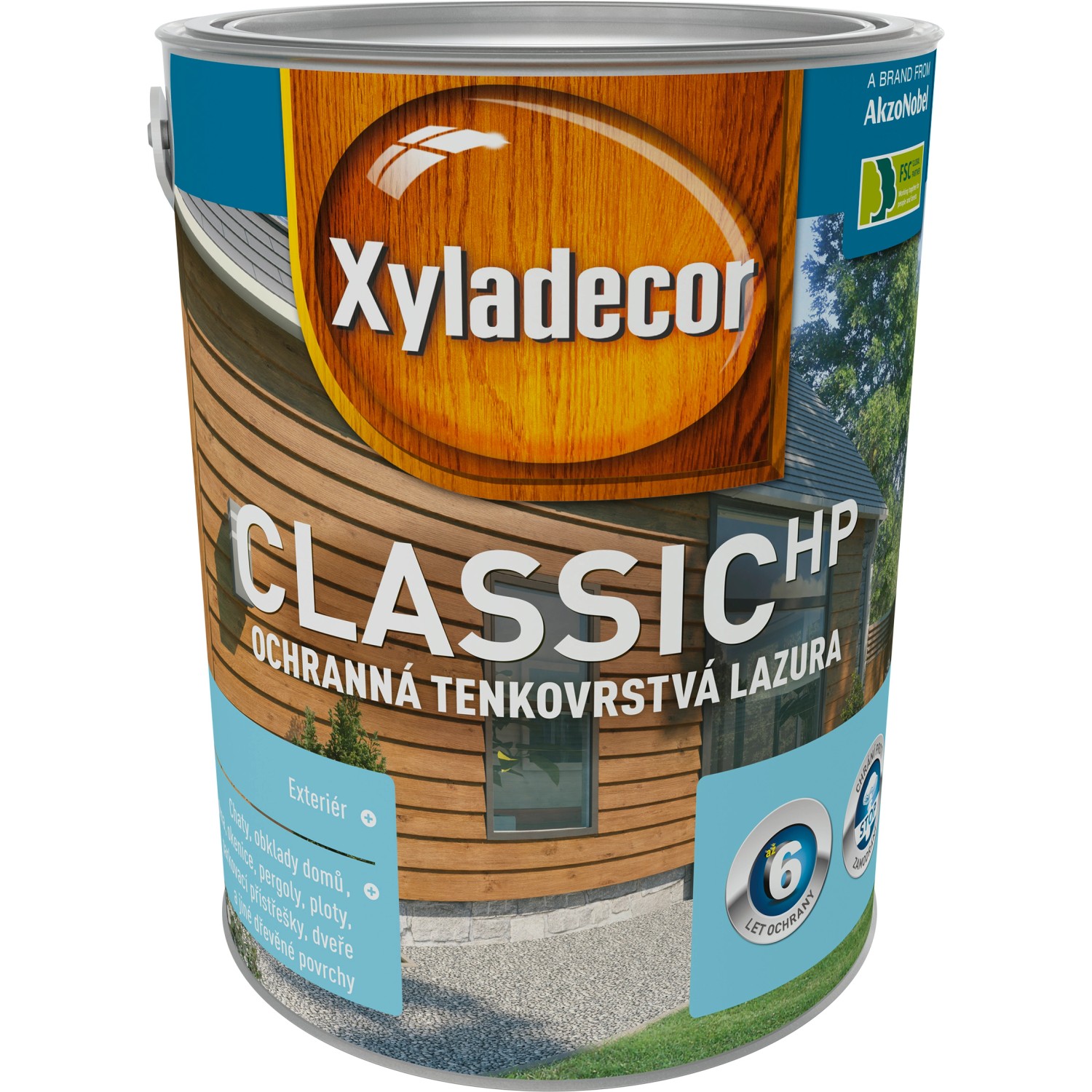Xyladecor Ochranná tenkovrstvá lazura Classic HP ořech 5 l