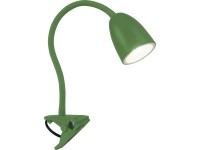 OBI LED lampa s klipem Vidorni flexibilní zelená