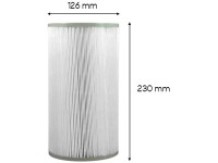 Nordlys Filtrační kartuše, bílo-modrá, pr. 12,6 x 23 cm