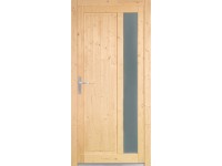 PANTO Dřevěné vedlejší vchodové dveře NET-510 přírodní smrk, 88 x 200 cm, L PANTO Dřevěné vedlejší vchodové dveře NET-510 přírodní smrk, 88 x 200 cm, L