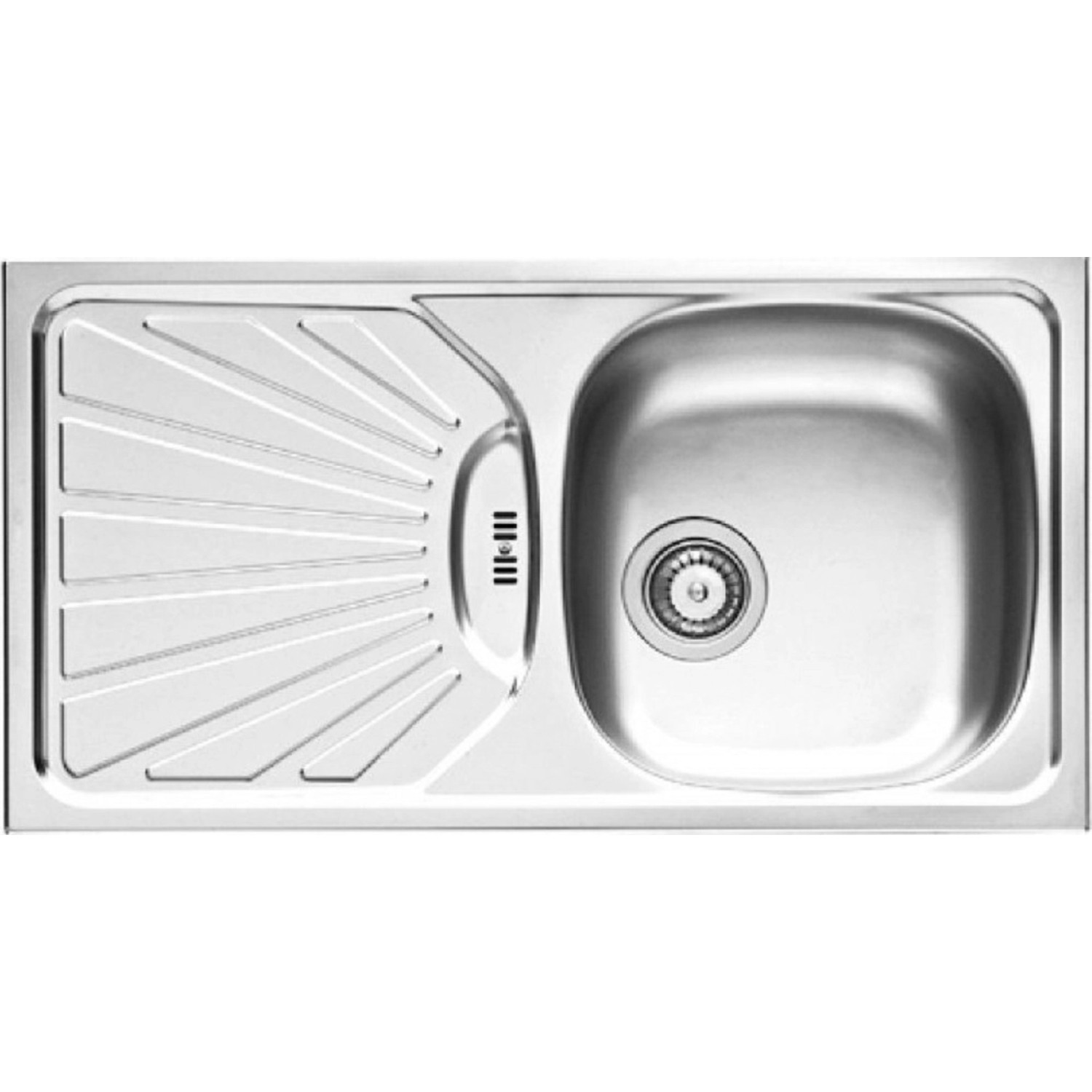 PYRAMIS Nerezový dřez ET78 MARGARITA 1B 1D hladký, 78 x 43,5 cm (92 mm)