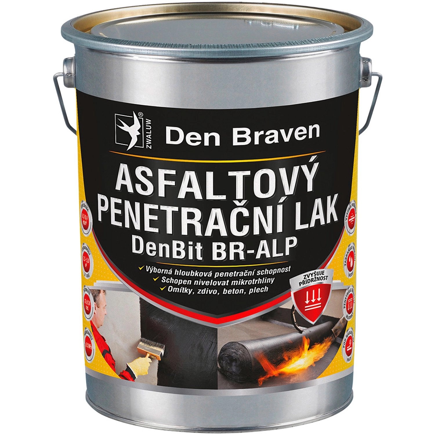 Den Braven Asfaltový penetrační lak Br-Alp 4500 g