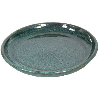 Mega Collections Miska pod květináč Glazed Saucer mechová zelená pr. 20 cm