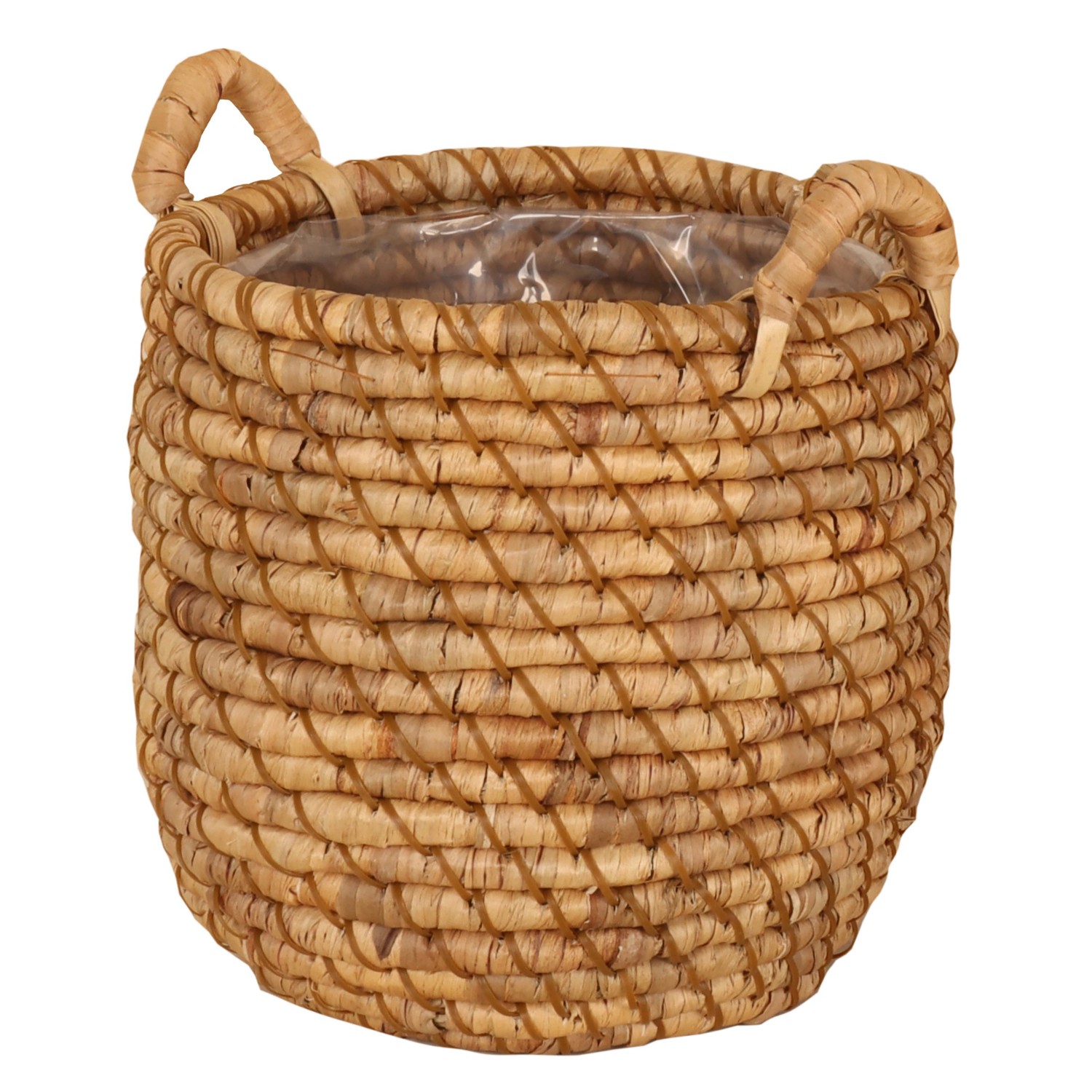 Košík se zahloubenými úchopy, přírodní, pr. 30 x 30 cm