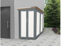 Weka Zahradní skříň Garten Q Kompakt, šedá, 217 x 224 x 155 cm